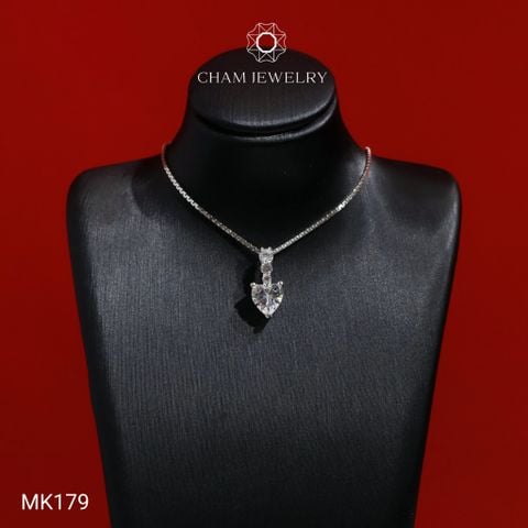 Mặt Dây Chuyền MK179 CHAM JEWELRY, Mặt Trái Tim Chủ Trái Tim 6.0mm (Barcode TMX441).