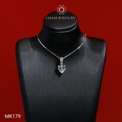 Mặt Dây Chuyền MK179 CHAM JEWELRY, Mặt Trái Tim Chủ Trái Tim 6.0mm (Barcode TMX441).