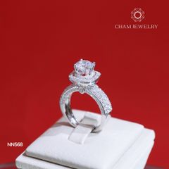 Nhẫn NN568 CHAM JEWELRY, Viên Chủ 7.0mm (Barcode TNN1556)