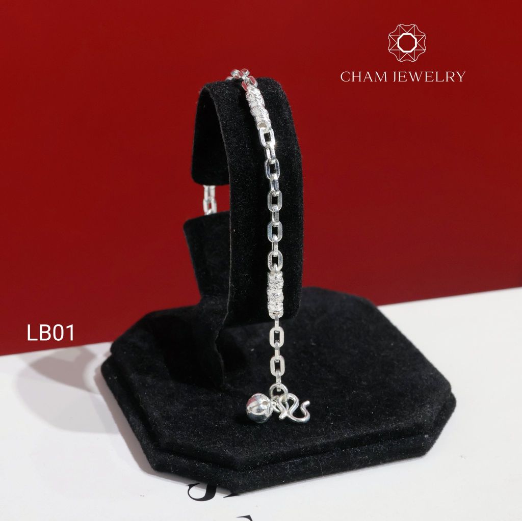 Lắc Tay Bé LB01 CHAM JEWELRY, Lắc Tay Xích Charm Chuông (Barcode TLBC623)