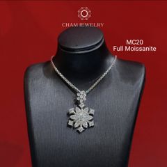 Mặt Dây Chuyền MC20 CHAM JEWELRY ,Full Moissanite Cao Cấp (Barcode OHM02).