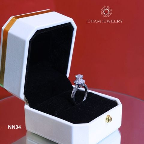 Nhẫn CHAM JEWELRY NN34, Chủ 5.0mm (Barcode TNN1660)
