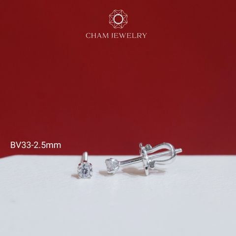 Hoa Tai BV33 CHAM JEWERLY, Bông Nụ Đá Newzealand (Barcode TBH15-TBH16-TBH14- TBH13 -TBH24-TBH109)