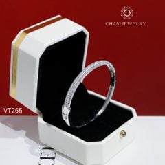 Vòng Tay CHAM JEWELRY VT265, Vòng Full Nửa Hàng Đá (Barcode C4V848)