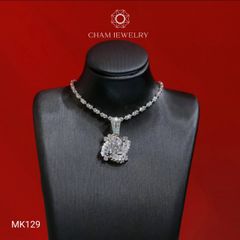 Mặt Dây Chuyền MK129 CHAM JEWELRY, Mặt Hoa Xoáy Chủ 6.0mm (Barcode TMA1304)
