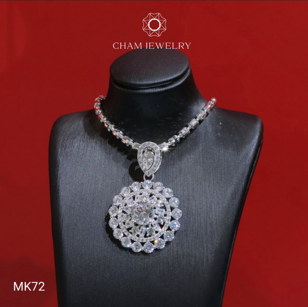 Mặt Dây Chuyền MK72 CHAM JEWELRY, Chủ 8.0mm (Barcode CM6044)