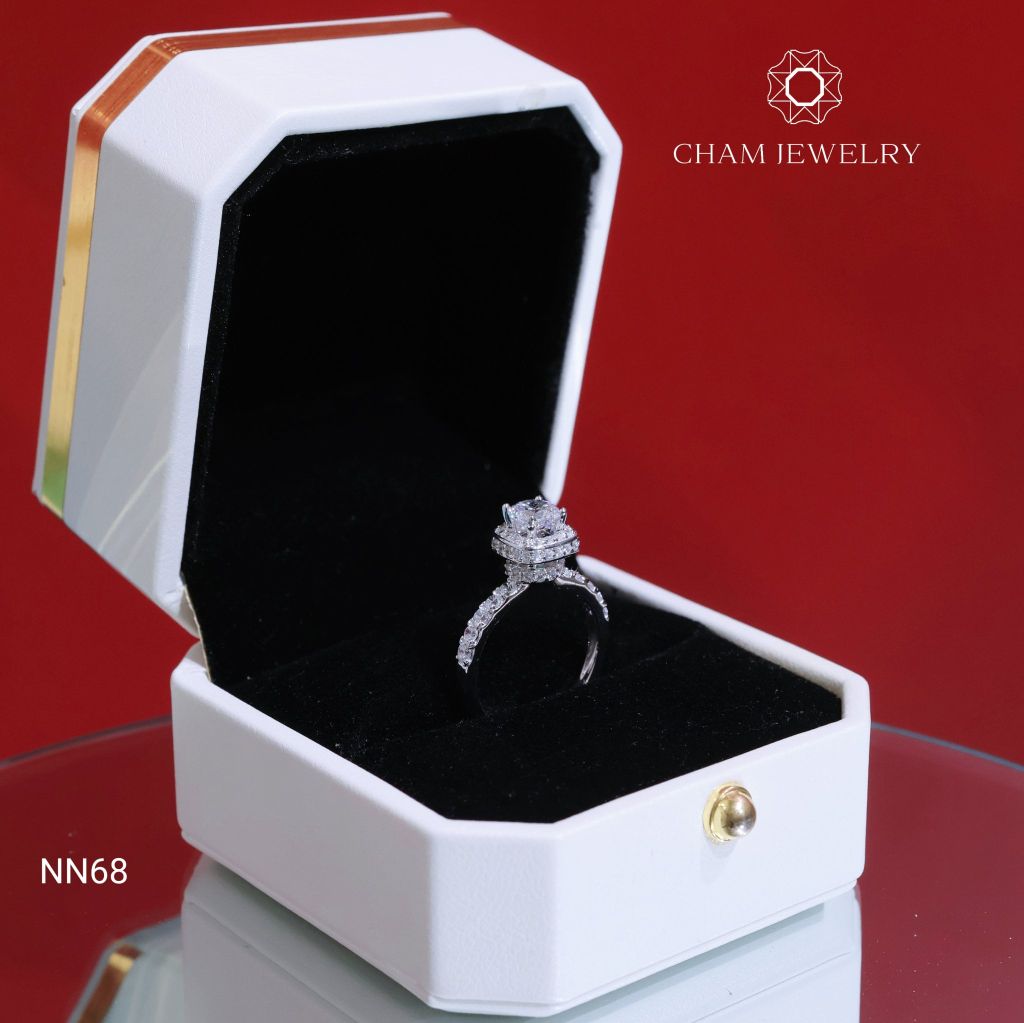 Nhẫn NN68 CHAM JEWELRY, Nhẫn Chủ 5.5mm (Barcode TNN1618).