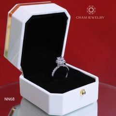 Nhẫn NN68 CHAM JEWELRY, Nhẫn Chủ 5.5mm (Barcode TNN1618).