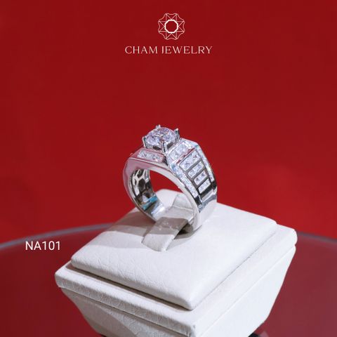 Nhẫn Nam NA101 CHAM JEWELRY, Chủ 7.0mm (Barcode TNNA154).