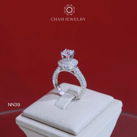 Nhẫn CHAM JEWELRY NN39, Chủ 6.0mm (Barcode TNN1656)