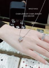 Dây Chuyền MK527-DK02 45cm CHAM JEWELRY, Mặt Cỏ 4 Lá 12mm.