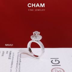 Nhẫn Nữ NNV61 Vàng 10k Chủ 5.4 Kim Cương Lab Grown Diamond