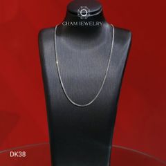 Dây Chuyền CHAM JEWELRY DK38, Dây Mì Hộp Vuông (Barcode TDY438).