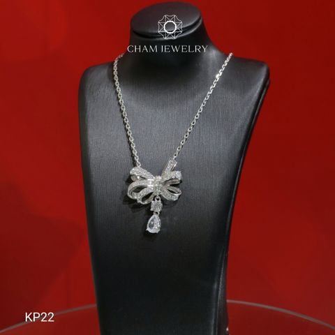 Dây Chuyền KP22 CHAM JEWELRY, Dây Mặt Nơ (Barcode KDC08)
