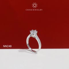 Nhẫn NN248 CHAM JEWELRY, Chủ 6.5mm( Barcode TNN228).