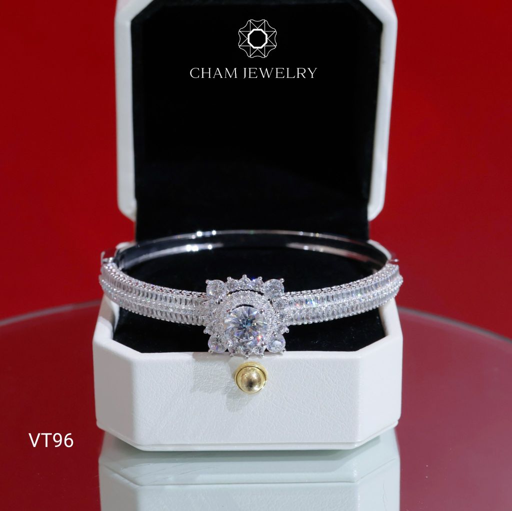 Vòng Tay CHAM JEWELRY VT96, Đá New Zealand 8mm ( Barcode TVB227V).