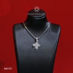 Mặt Dây Chuyền MK707 CHAM JEWELRY, Mặt Cỏ 4 Lá, Nhụy 2.5mm (Barcode TMA1795).