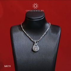 Mặt Dây Chuyền MK19 CHAM JEWELRY, Mặt Giọt Nước Chủ 6.0mm (Barcode TMX391).