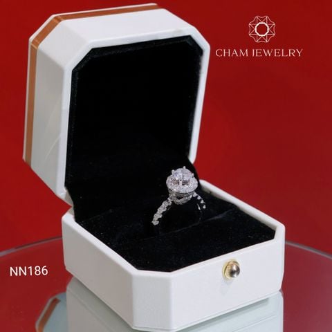 Nhẫn NN186 CHAM JEWELRY, Chủ 6.0mm (Barcode TNN1797).