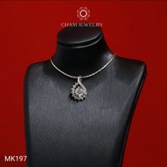 Mặt Dây Chuyền MK197 CHAM JEWELRY, Mặt Kiểu Giọt Nước Chủ 5.5mm (Barcode TMX213)
