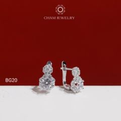 Hoa Tai BG20 CHAM JEWELRY, Chủ 4.5mm (Barcode TBG1036).