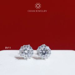 Hoa Tai BV11 CHAM JEWELRY, Chủ 5.0mm (Barcode TBV453).