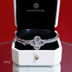 Vòng Tay CHAM JEWELRY VT12, Vòng LV Cỏ 4 Lá (Barcode CV6073).