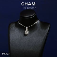 Mặt Dây Chuyền MKV03 Vàng 10k Chủ 4.5mm Kim Cương Lab Grown Diamond ( Barcode DM2)