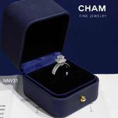 Nhẫn Nữ NNV31 Vàng 10k Chủ 5.4mm Kim Cương Lab Grown Diamond