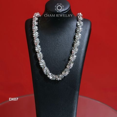 Dây Chuyền DX07 CHAM JEWERY, Dây Xoắn Lá Sâu Mini, Bản 6.5mm ( Barcode TDBC638 - TDBC624).