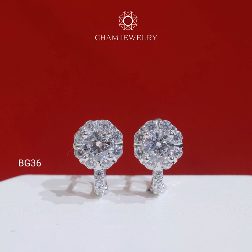 Hoa Tai CHAM JEWELRY BG36, Chủ 5.5mm (Barcode TBG1069).