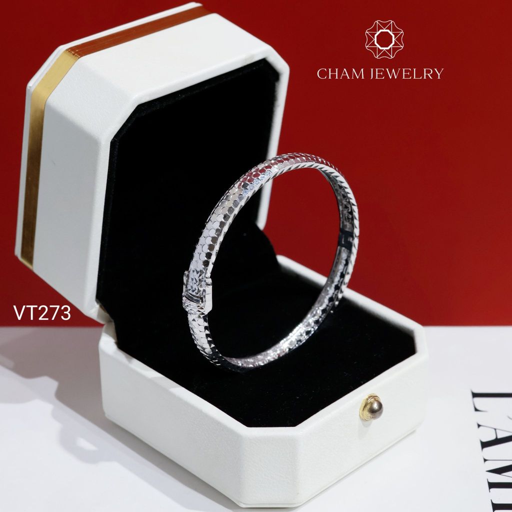 Vòng Tay CHAM JEWELRY VT273, Vòng Tay Kiểu Chạm Máy (Barcode C52V02)