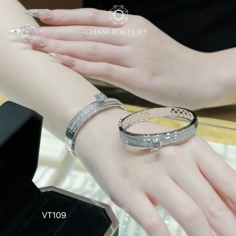 Vòng Tay CHAM JEWELRY VT109, Vòng Xoàn 1 Hột (Barcode CV6208).