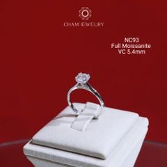 Nhẫn NC93 CHAM JEWELRY, Full Đá Moissanite, Chủ 5.4mm (Barcode ONNU67)