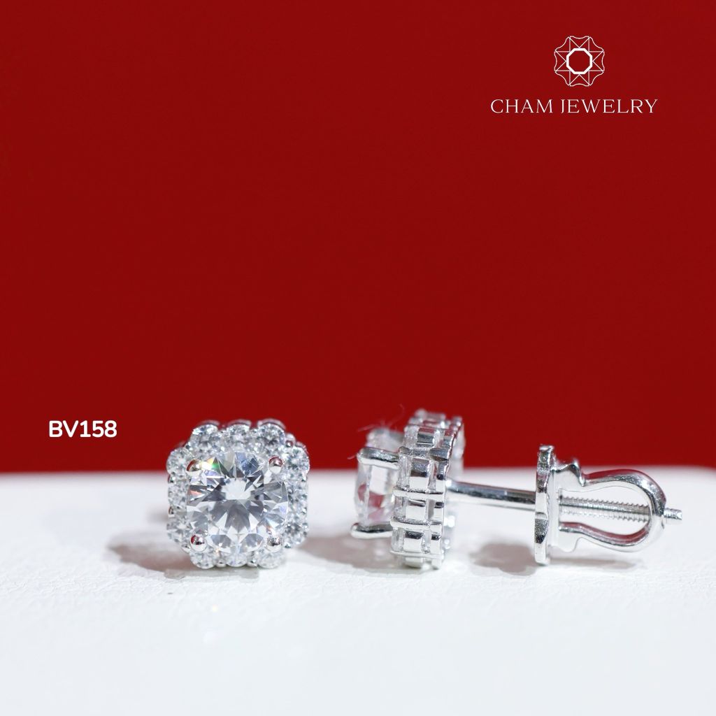 Hoa Tai BV158 CHAM JEWERLY, Chủ 5.0mm (Barcode TBV428)