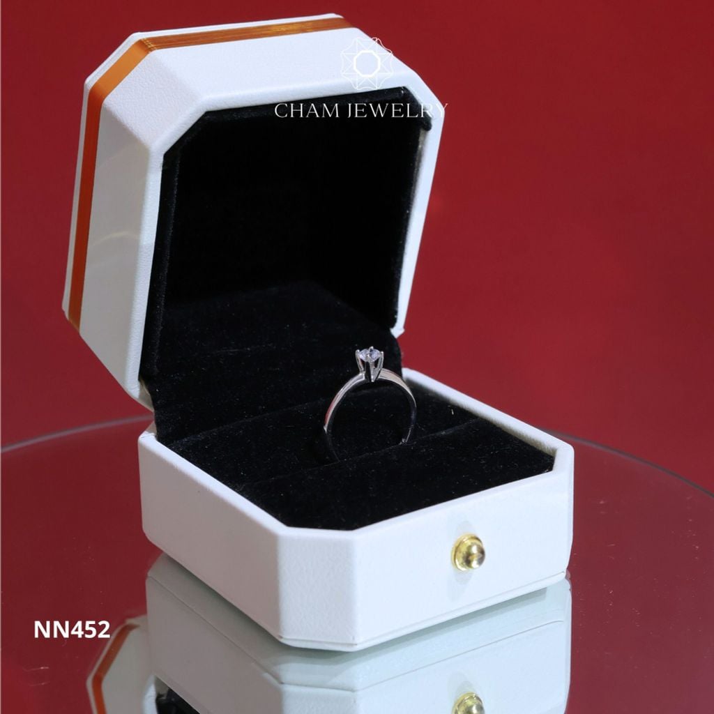 Nhẫn Nữ CHAM JEWELRY NN452, Chủ 4.0mm (Barcod TNN970).