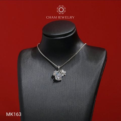 Mặt Dây Chuyền MK163 CHAM JEWELRY, Mặt Hoa Lá Chủ 6.0mm (Barcode TMX248).