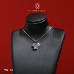 Mặt Dây Chuyền MK163 CHAM JEWELRY, Mặt Hoa Lá Chủ 6.0mm (Barcode TMX248).