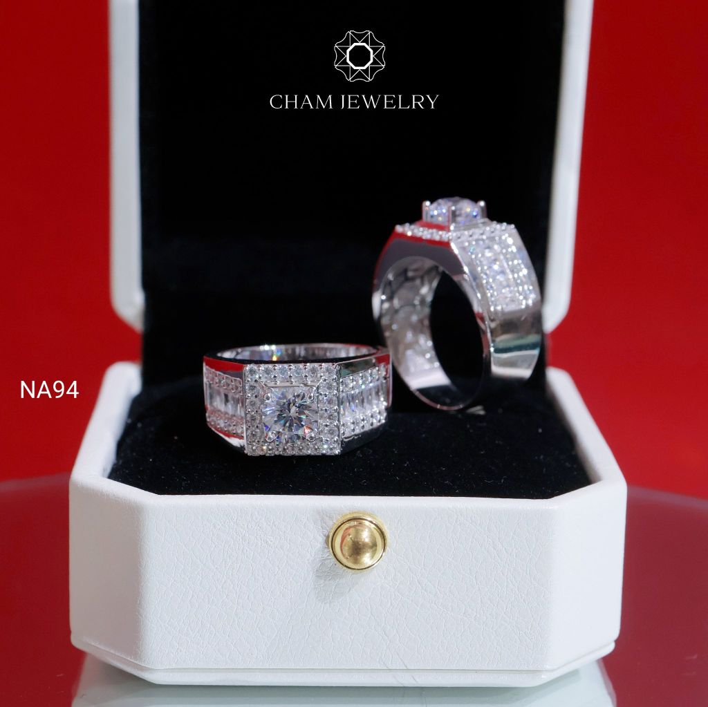 Nhẫn Nam NA94 CHAM JEWELRY, Chủ 6.0mm (Barcode TNNA404).