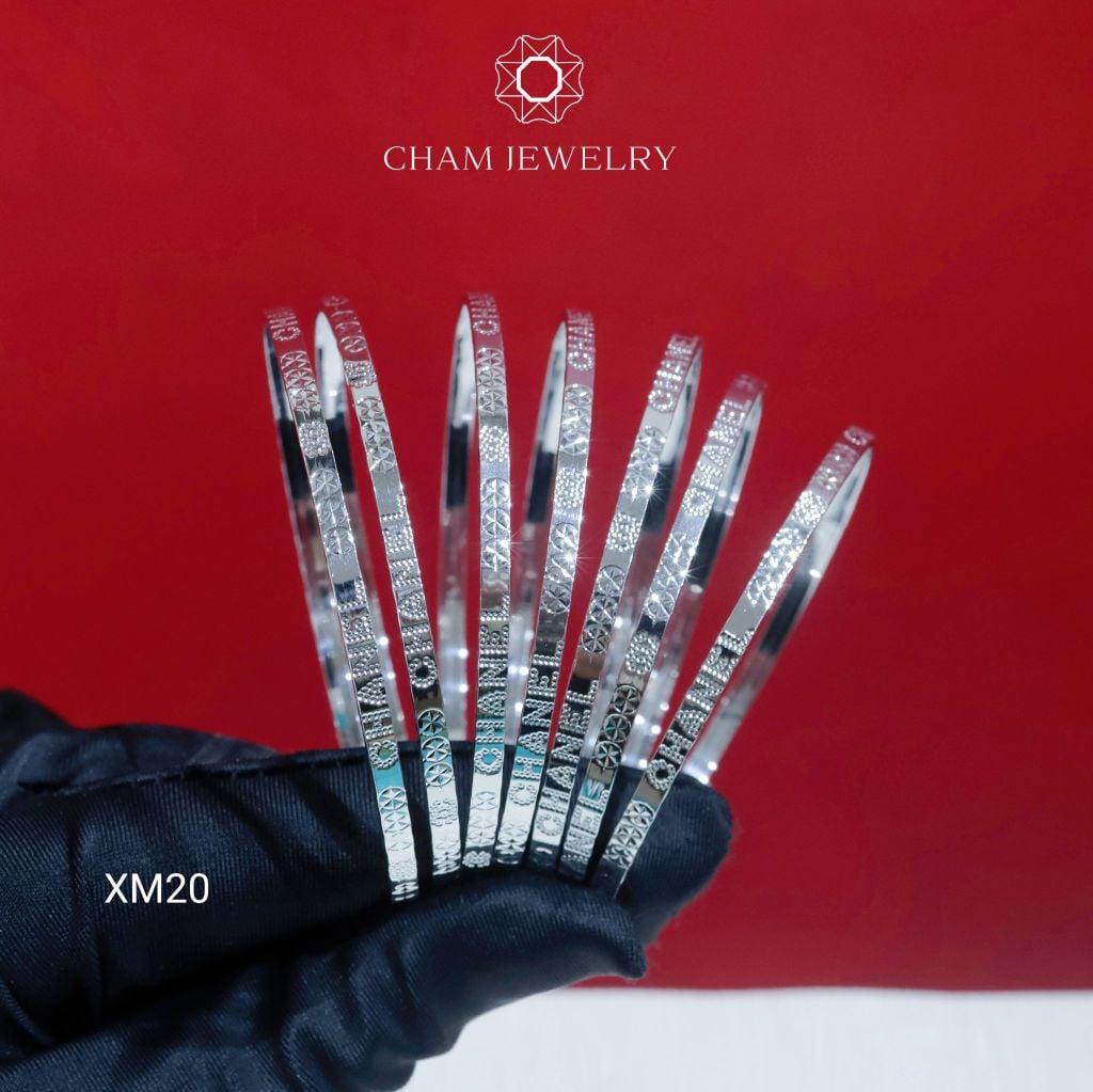 Ximen XM20 CHAM JEWELRY, Bản 3.0mm Cao Cấp (Barcode TXC72)