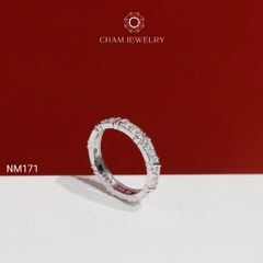 Nhẫn NM171 CHAM JEWELRY, Nhẫn Kiểu Full Đá  (Barcode NNH144).