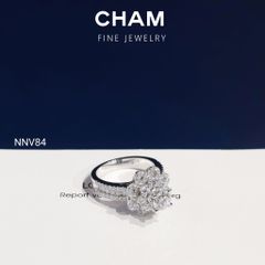 Nhẫn Nữ NNV84 Vàng 10k Chủ 5.4mm Kim Cương Lab Grown Diamond (Barcode DNU14)