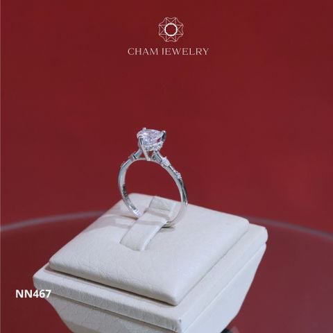Nhẫn Nữ NN467 CHAM JEWELRY, Chủ 6.0mm (Barcode TNN1447).