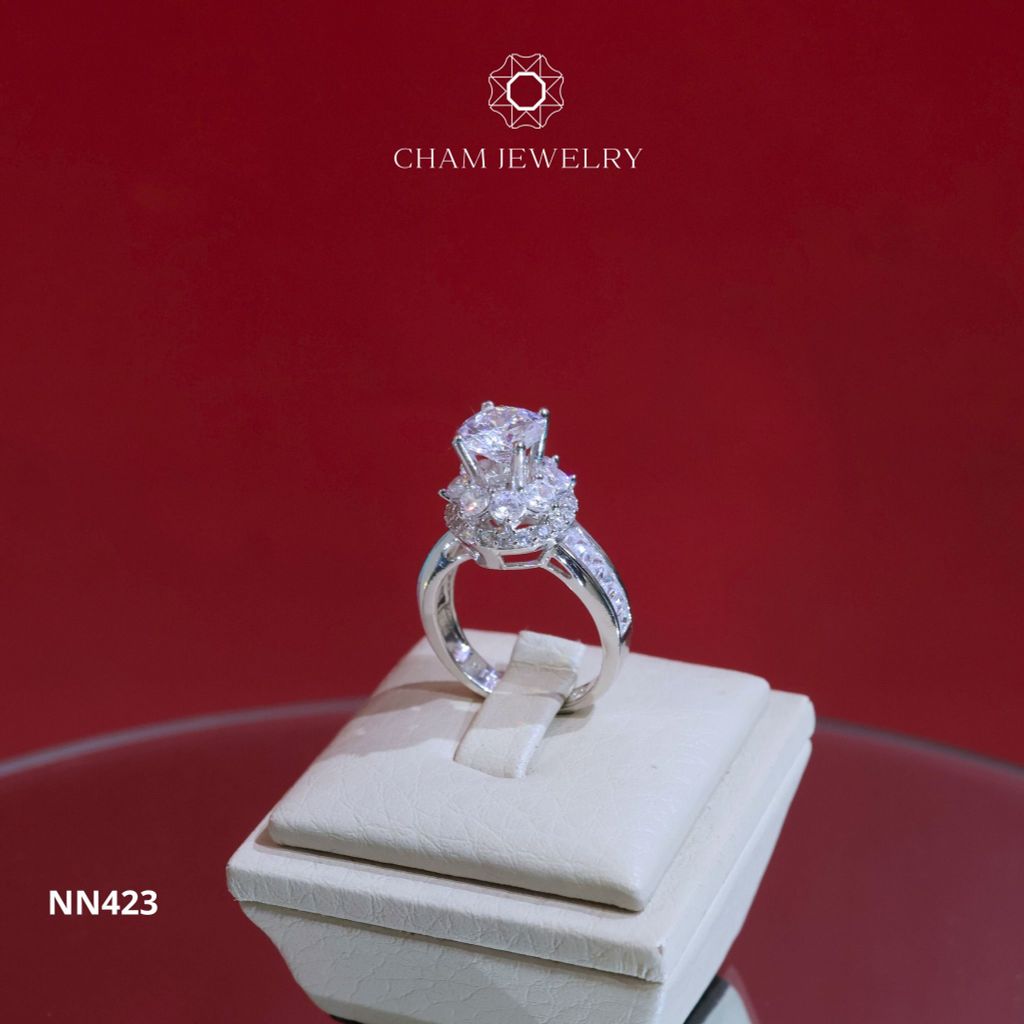 Nhẫn Nữ CHAM JEWELRY NN423, Chủ 7.5mm (Barcod CTXN35).