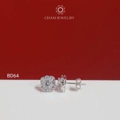 Hoa Tai BD64 CHAM JEWELRY, Chủ 4.5mm (Barcode TBD1614).