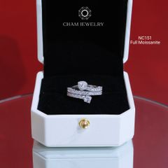 Nhẫn NC151 CHAM JEWELRY, Full Đá Moissanite  (Barcode OTN10).