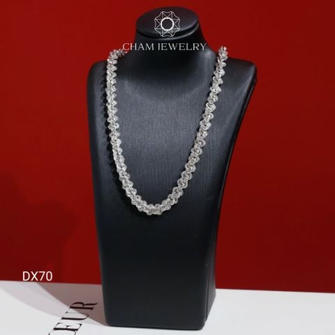 Dây Xoắn DX70 CHAM JEWELRY, Dây Xoắn Ovan Hoa Thị Chạm Máy Bản 5.0mm (Barcode NDLĐCB5)