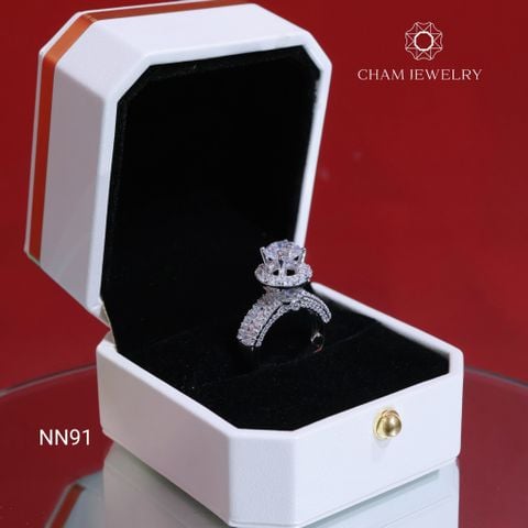 Nhẫn NN91 CHAM JEWELRY, Chủ 7.5mm (Barcode TNN1697).