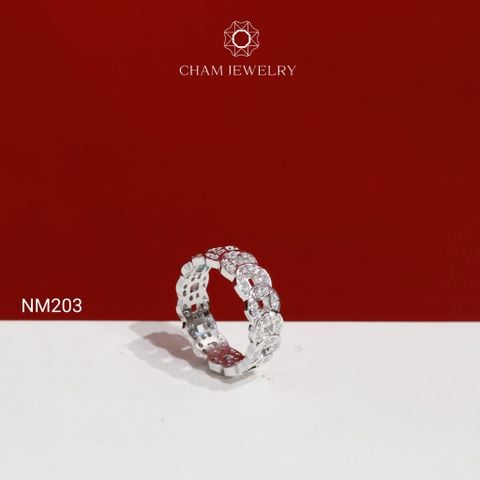 Nhẫn NM203 CHAM JEWELRY , Nhẫn Kim Tiền Bản 6.0mm ( Barcode CN7224).