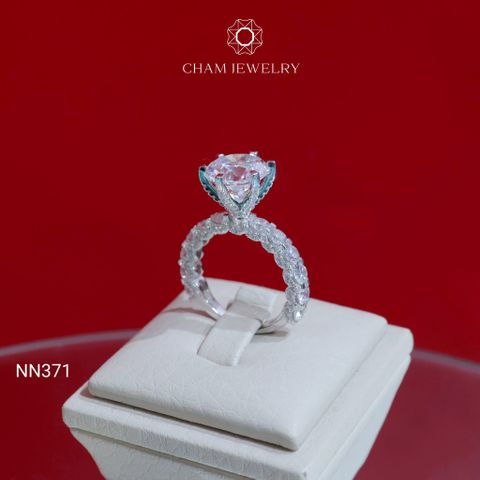 Nhẫn NN371 CHAM JEWELRY, Chủ 10mm ( CN104948).